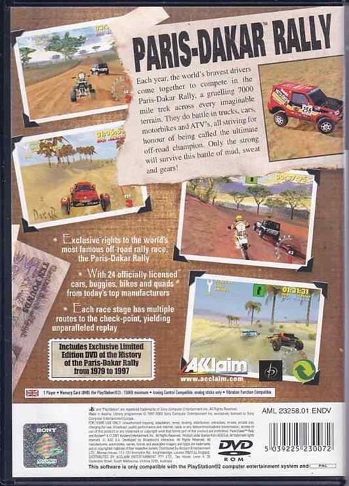 Paris-Dakar Rally Limited Edition Pack - PS2 (B Grade) (Genbrug)